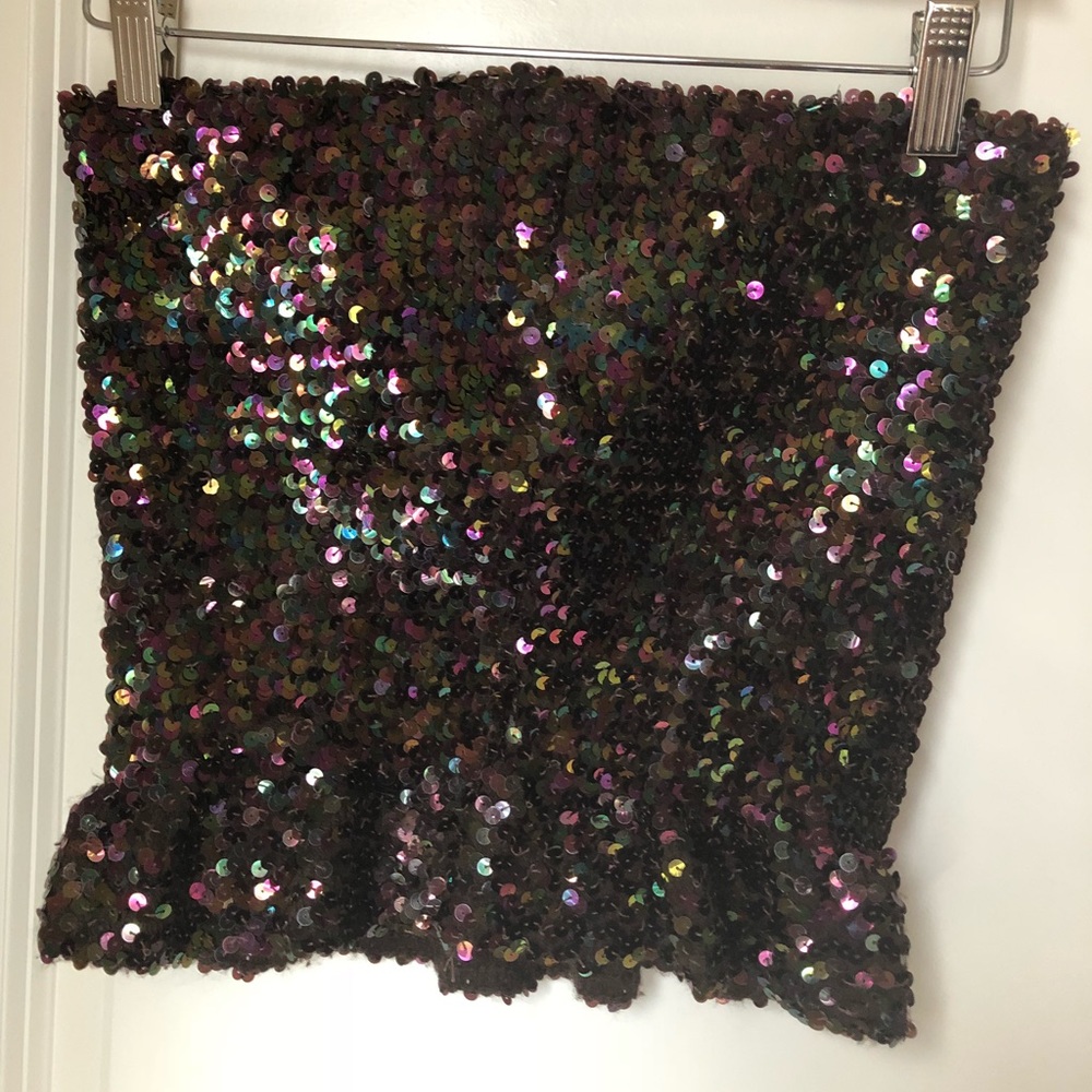 Sequin tube top